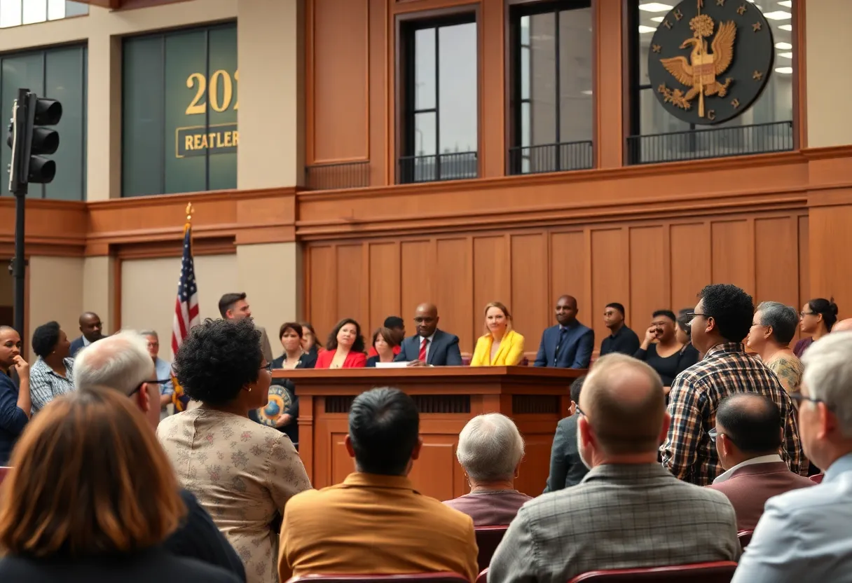 Boston mayoral debate scene with candidates discussing public safety and housing.