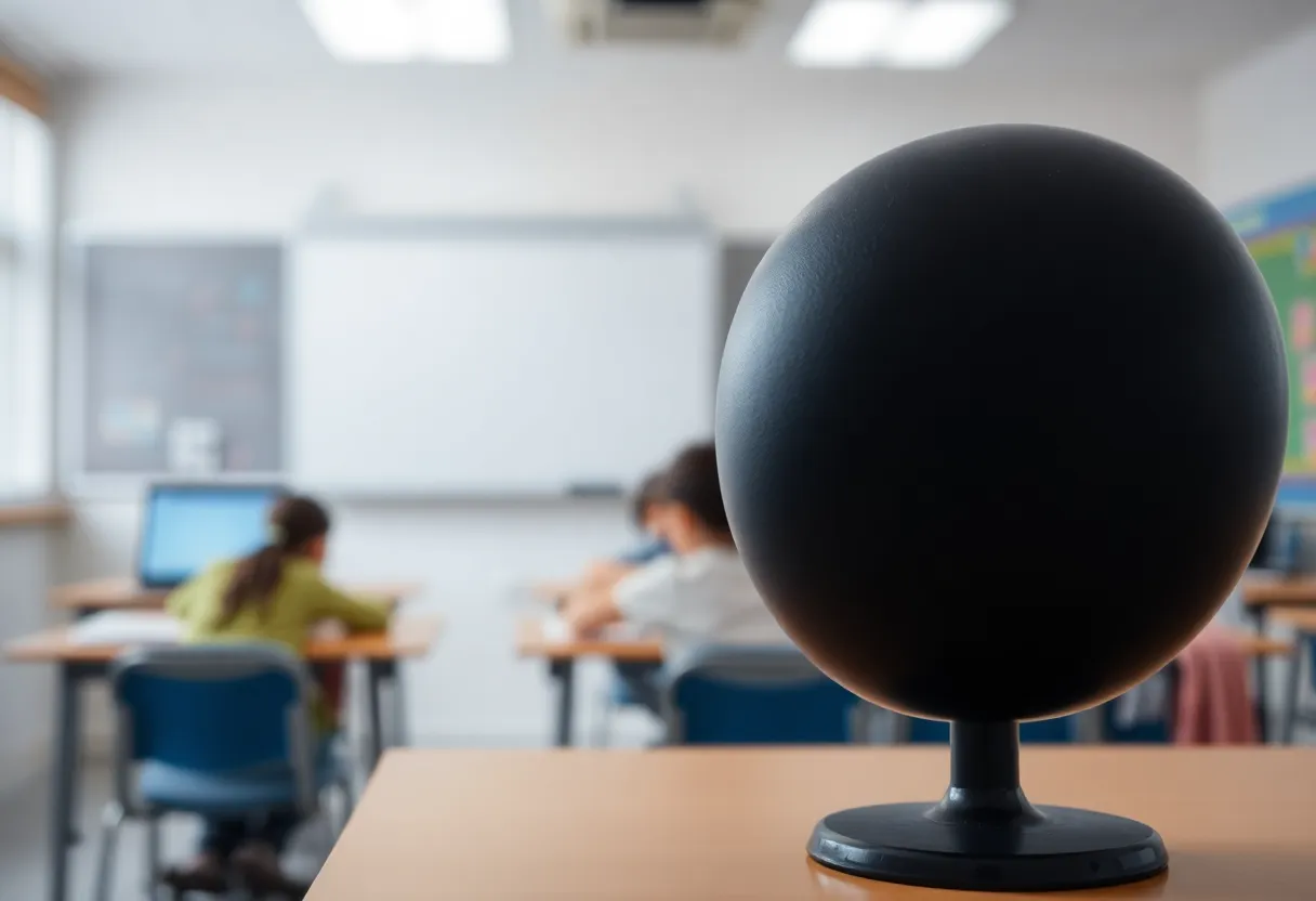 Symbolic image representing online safety for minors in educational settings