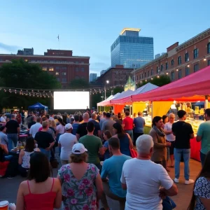 People enjoying outdoor events in Boston