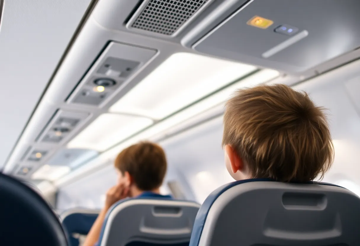 Safety measures aboard a commercial flight
