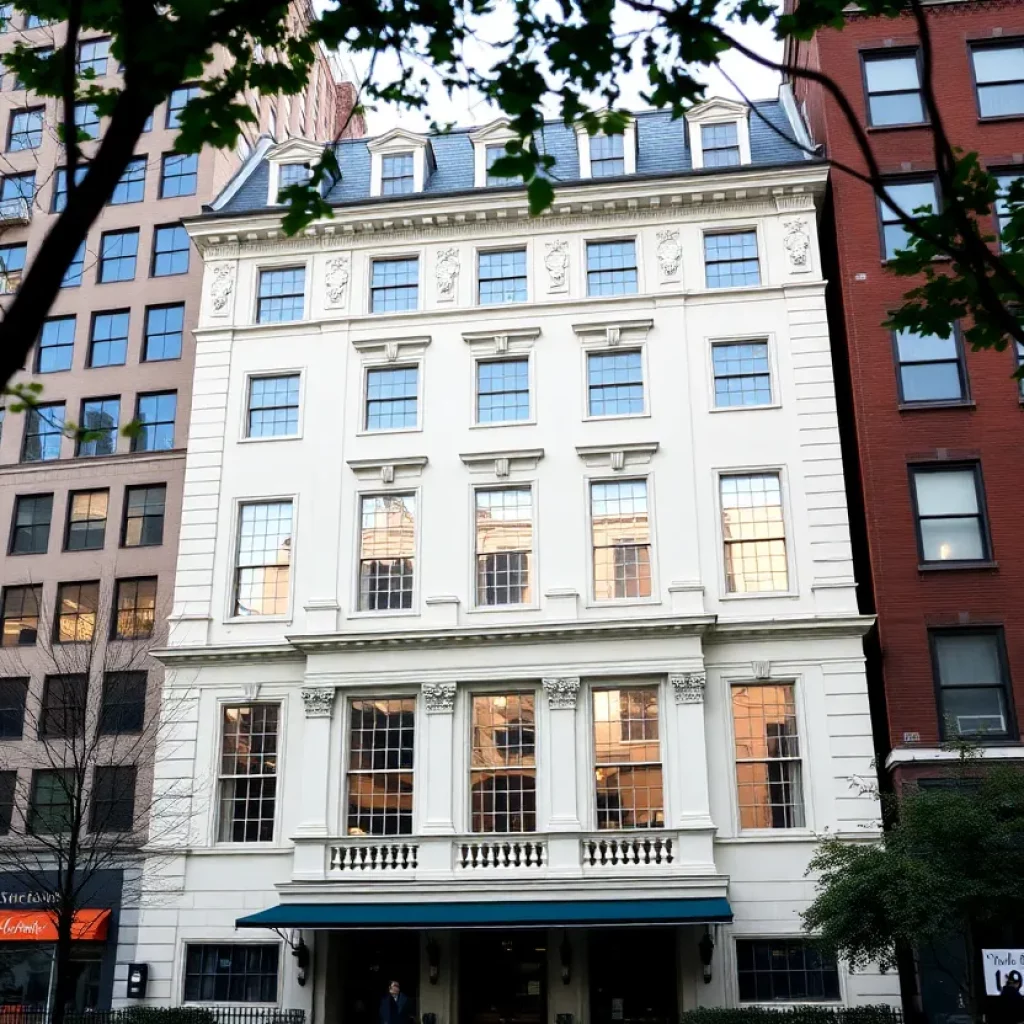Facade of the Ebenezer Hancock House in Boston