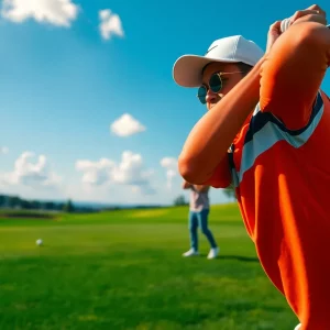 Happy Gilmore 2 promotional image featuring golf humor