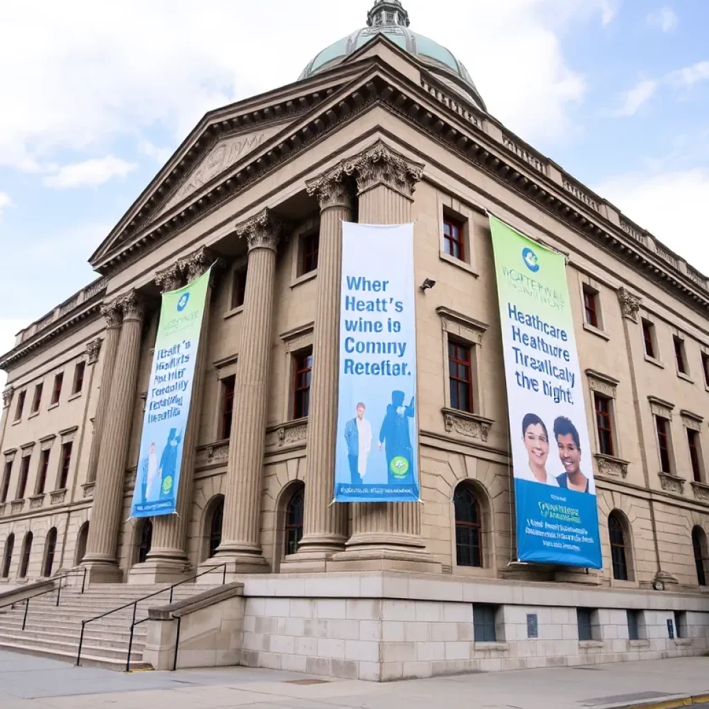 Legislative building in Massachusetts promoting healthcare rights