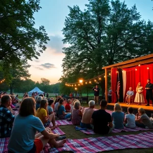 Outdoor performance of Shakespeare in Boston Common