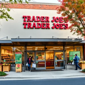 Exterior view of new Trader Joe's location in Greater Boston