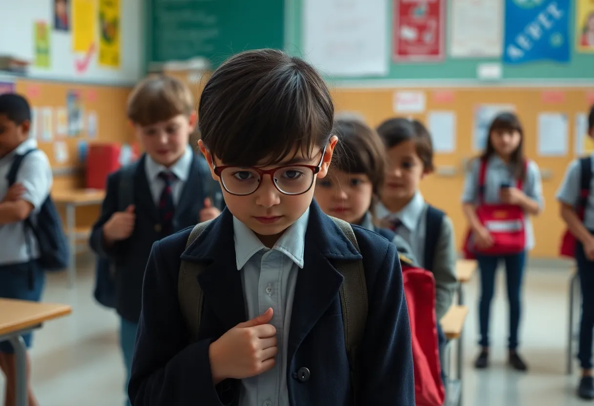 School environment depicting the theme of deception in education