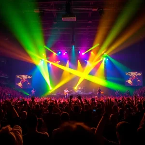 Energetic crowd at Tyler The Creator's concert