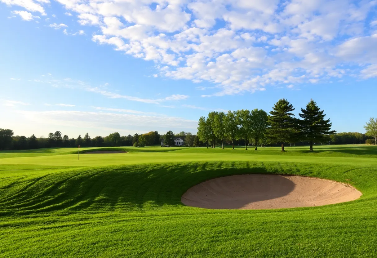 Peaceful golf course showcasing precision play