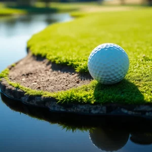 Female golfers competing on a lush golf course during an LPGA tournament