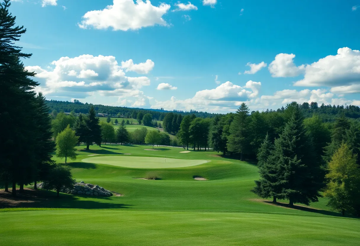 Poorly maintained golf course in Massachusetts