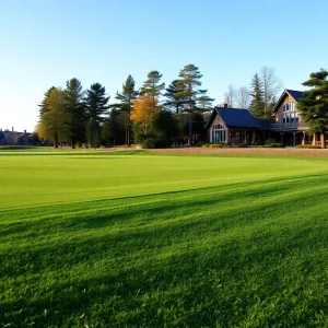 Scenic view of Troon Country Club during U.S. Mid-Amateur Championship