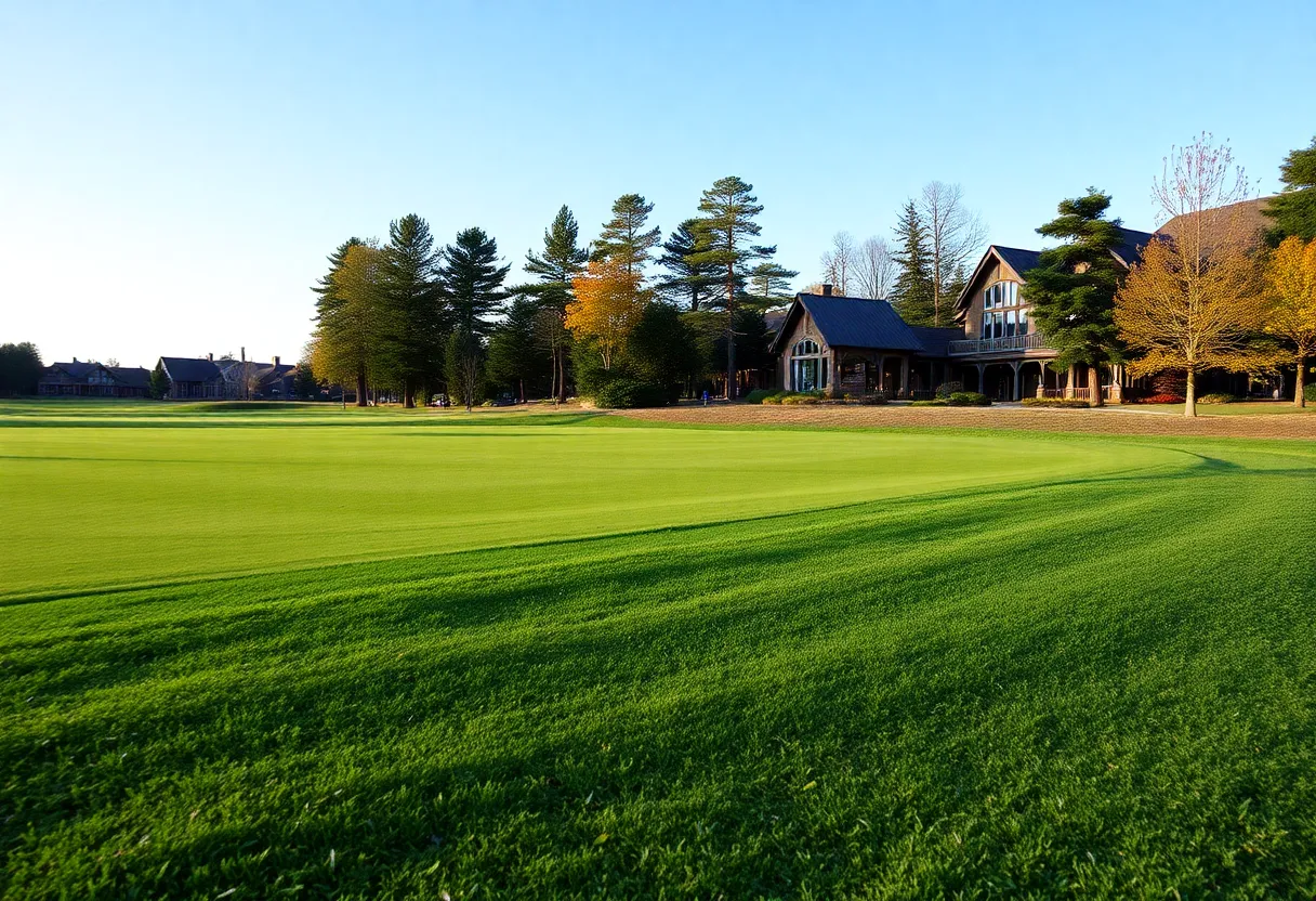Scenic view of Troon Country Club during U.S. Mid-Amateur Championship