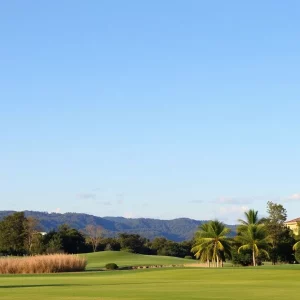 Female golfers competing at the FM Championship