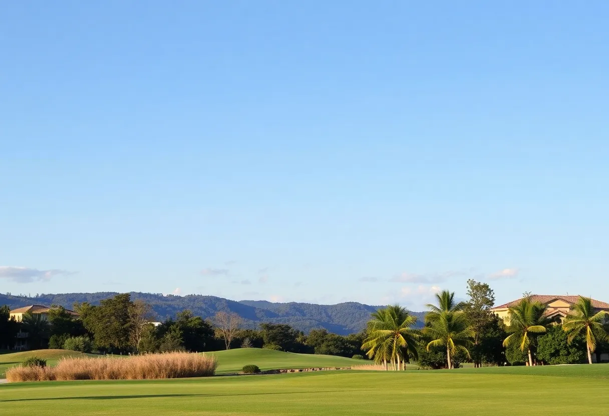 Female golfers competing at the FM Championship