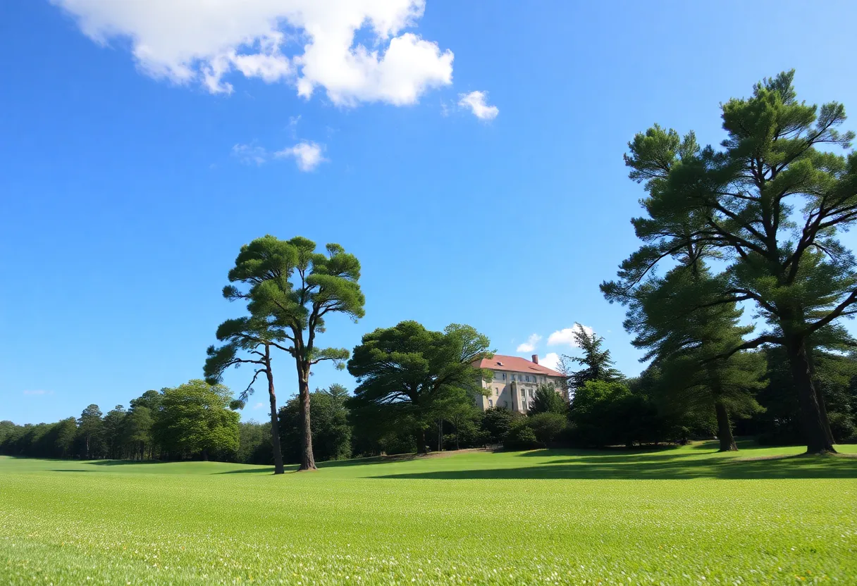 Golfers celebrating at East Lake Golf Club during the Tour Championship.