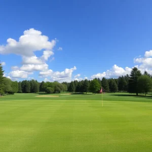 Golf course view in Virginia
