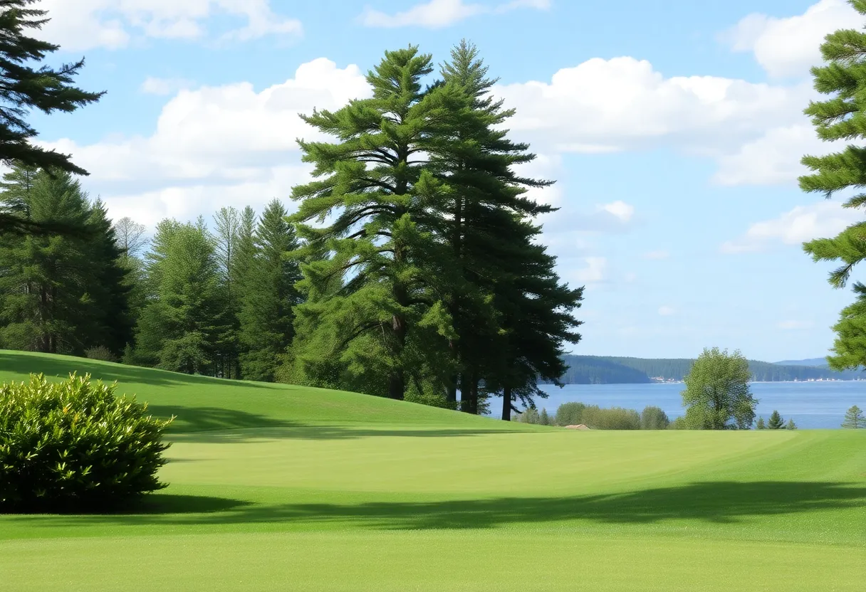 Pelham sports scene with soccer, football, and golf