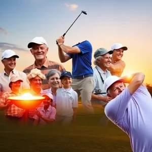 Collage of August 20 events related to golf and history