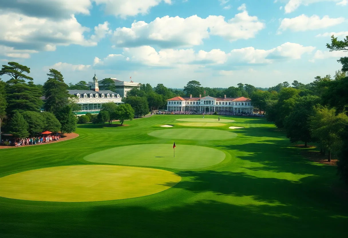 Scenic view of Augusta National Golf Course