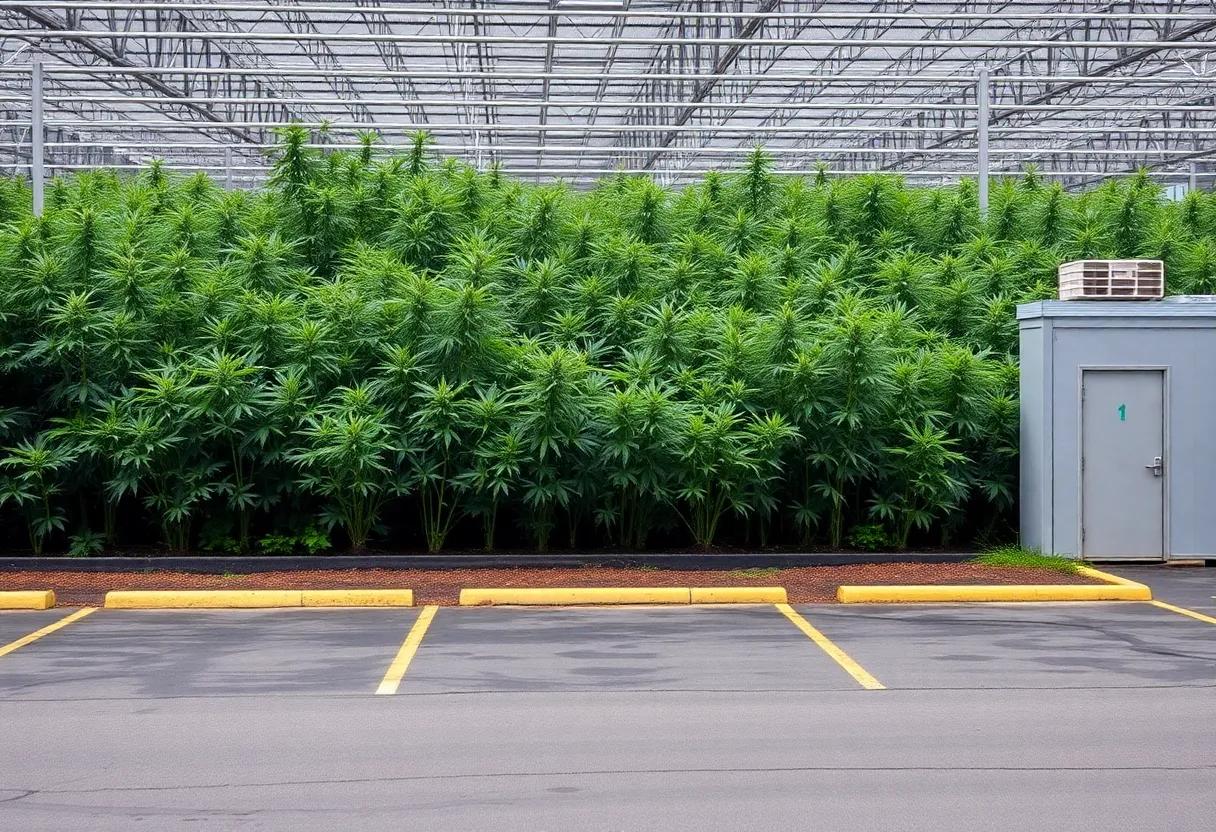 Abandoned cannabis cultivation facility in Milford, Massachusetts
