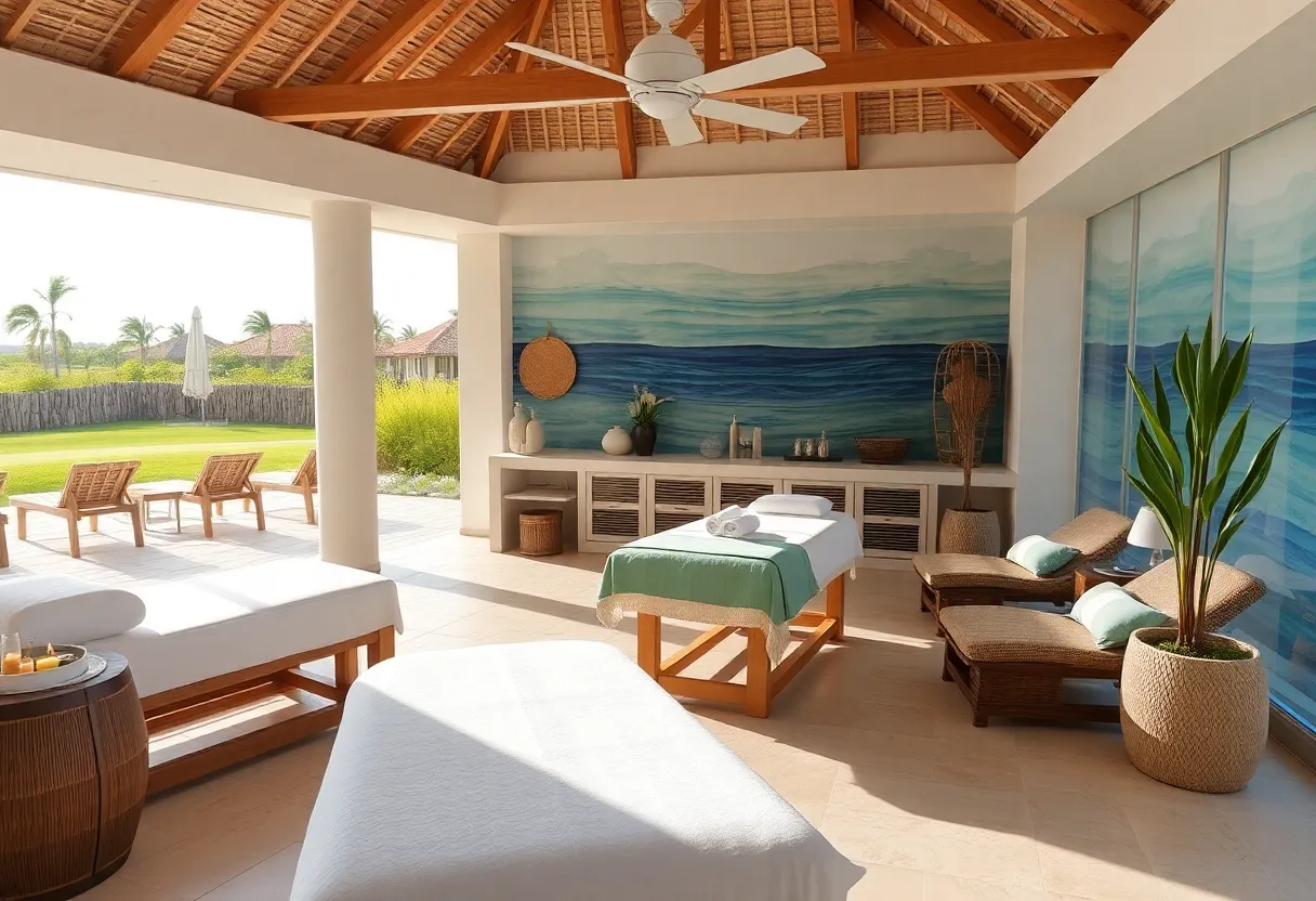 Beach House Spa featuring a coastal design and relaxation spaces.