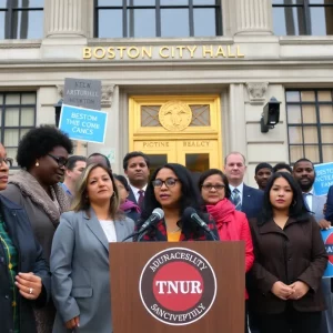 Boston community leaders discussing sanctuary policies