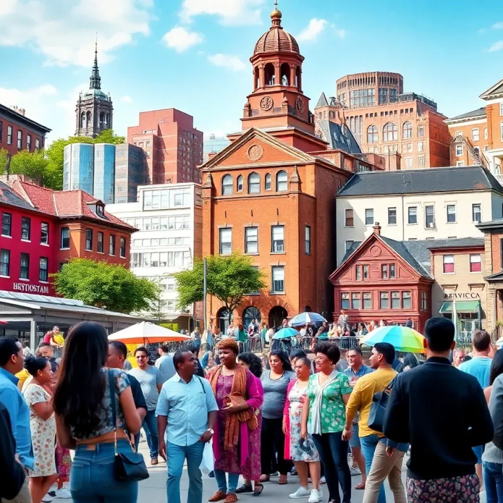A collage representing the diversity and inclusion in Boston's neighborhoods