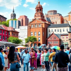 A collage representing the diversity and inclusion in Boston's neighborhoods