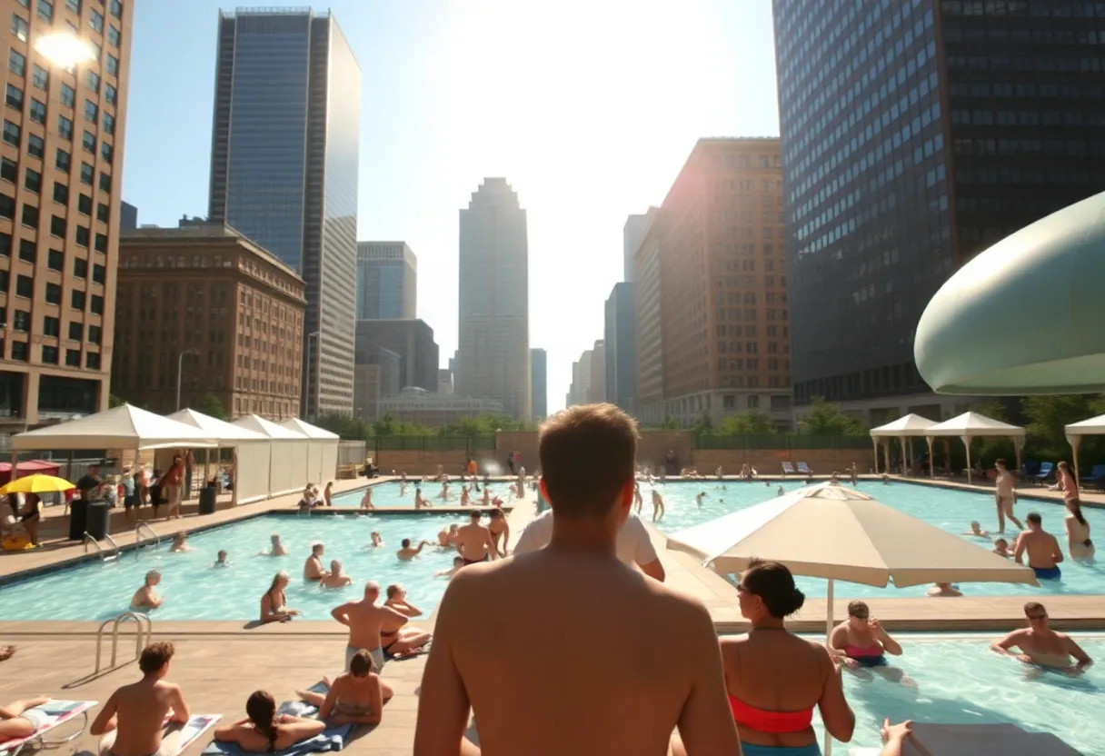 Residents cooling off in Boston during heatwave