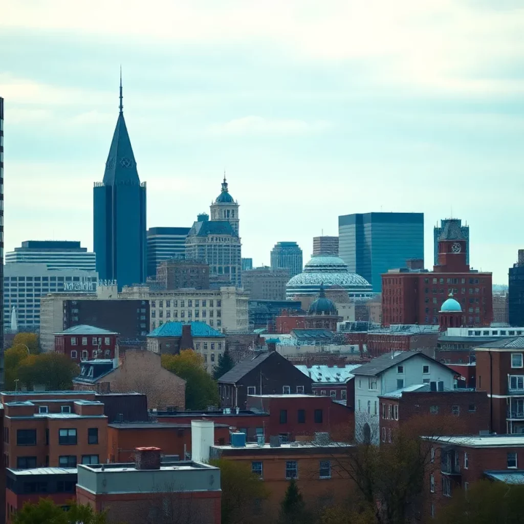 Boston skyline showcasing diverse neighborhoods and community harmony