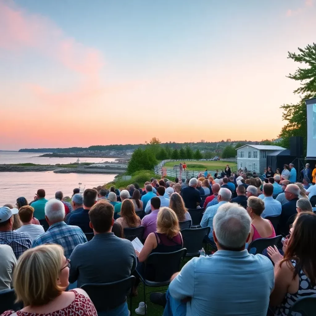 Outdoor screening at Camden International Film Festival 2025