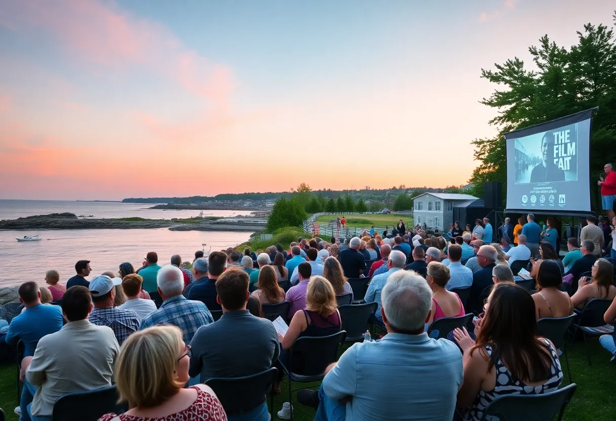 Outdoor screening at Camden International Film Festival 2025