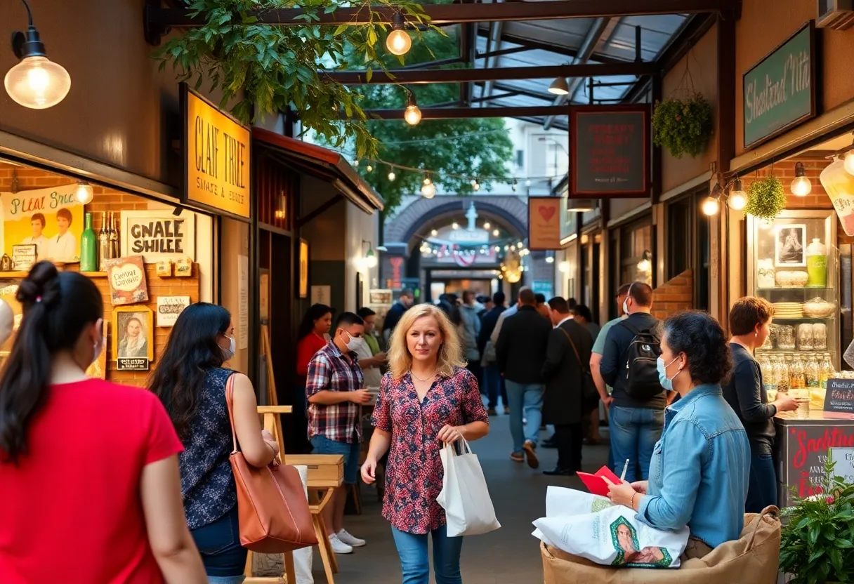 Scene depicting small businesses benefiting from Comcast RISE grants