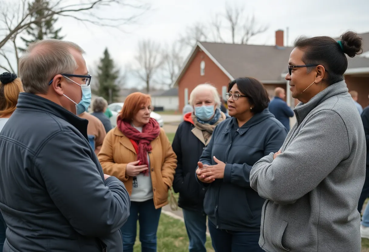 Neighbors supporting each other in Sauk Centre after a missing persons alert.