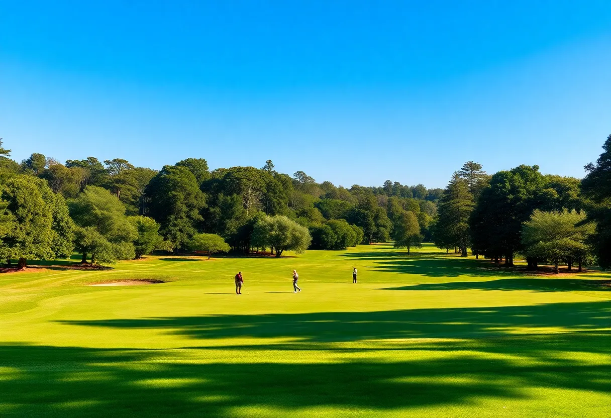 Players on the golf course during the CPKC Women’s Open