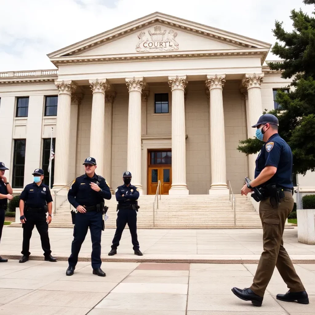 Outside view of a federal courthouse