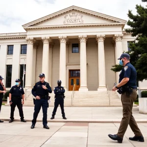 Outside view of a federal courthouse
