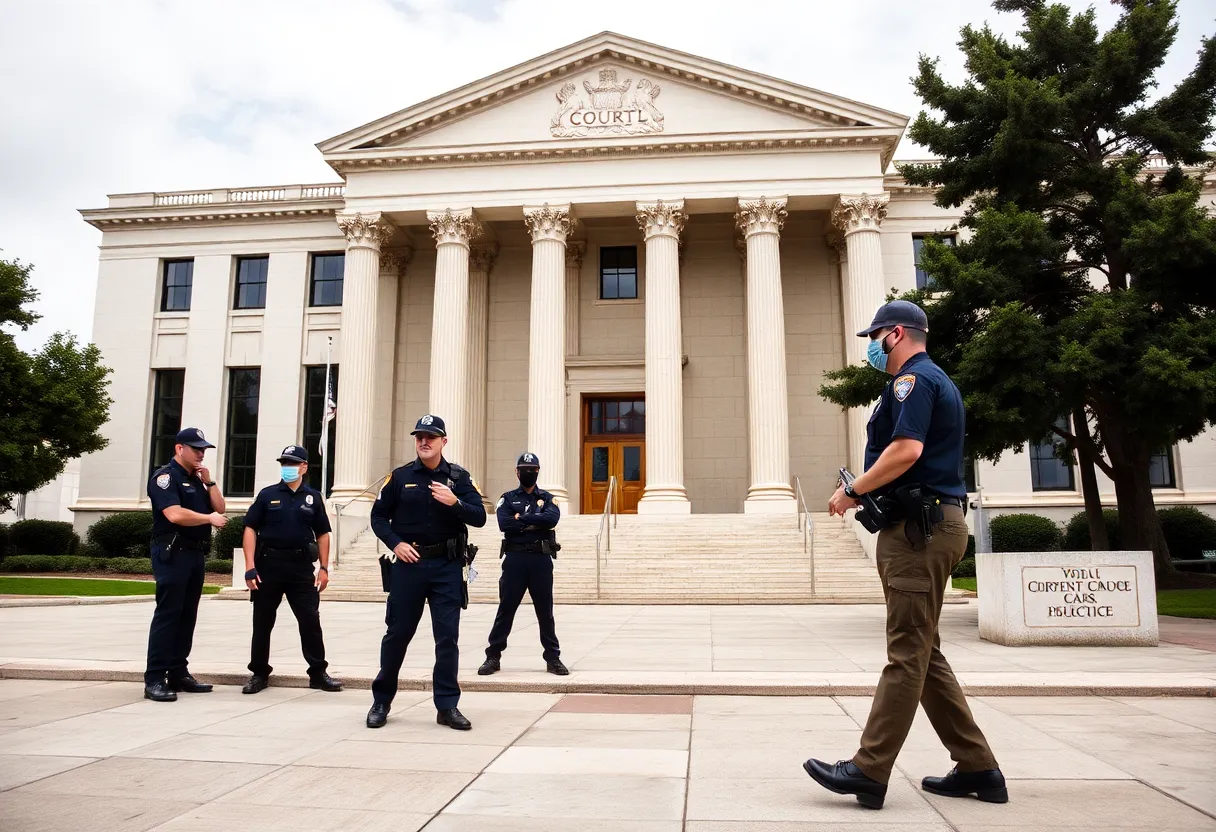 Outside view of a federal courthouse