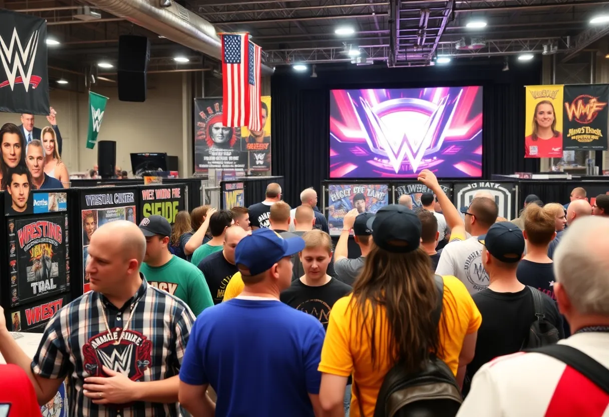 Fans enjoying the John Cena event at Fan Expo Boston