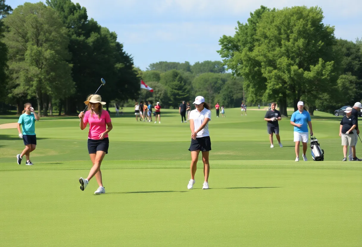 Golf teams competing at Lake Ripley Country Club