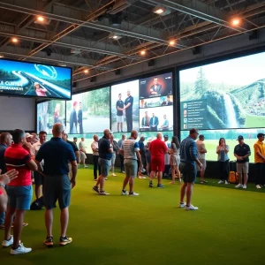Digital content representation in golf tournament setting