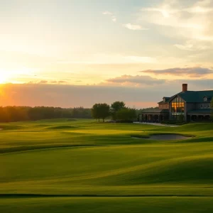 Sunset at the Miami Championship Golf Course