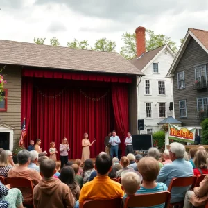 A scene from the production of Our Town at Lyric Stage Boston