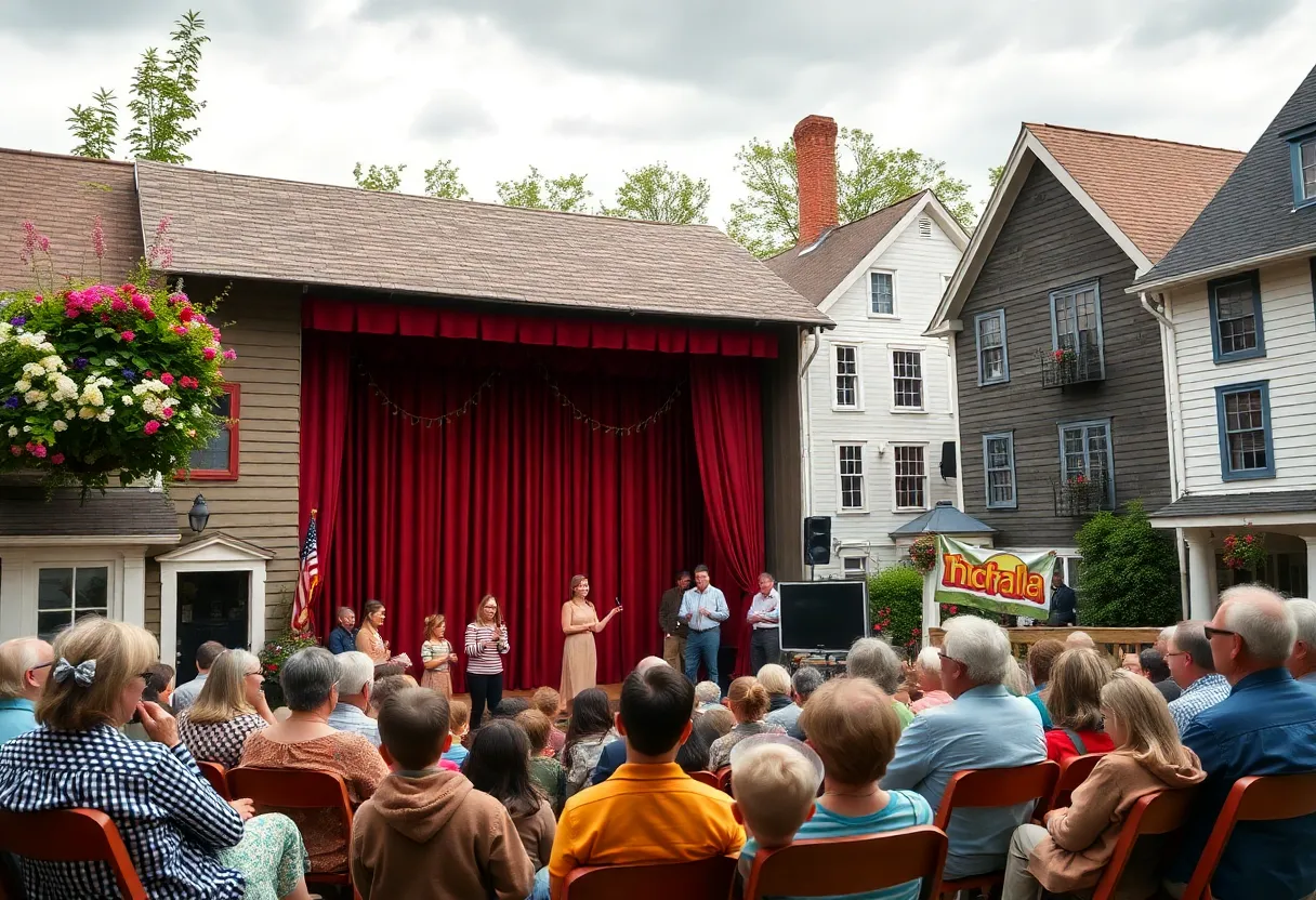 A scene from the production of Our Town at Lyric Stage Boston