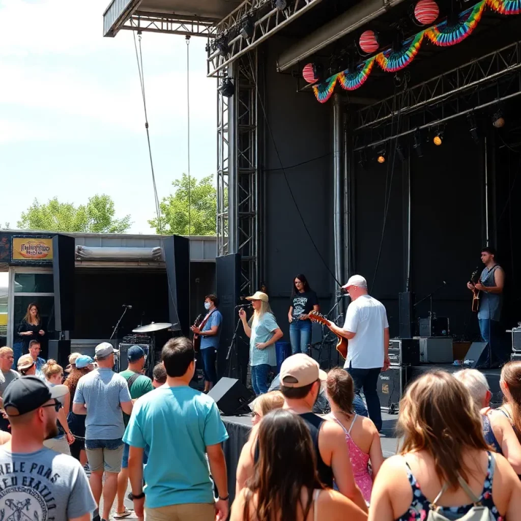 Crowd enjoying various musicians at Portland Summer Music Festival