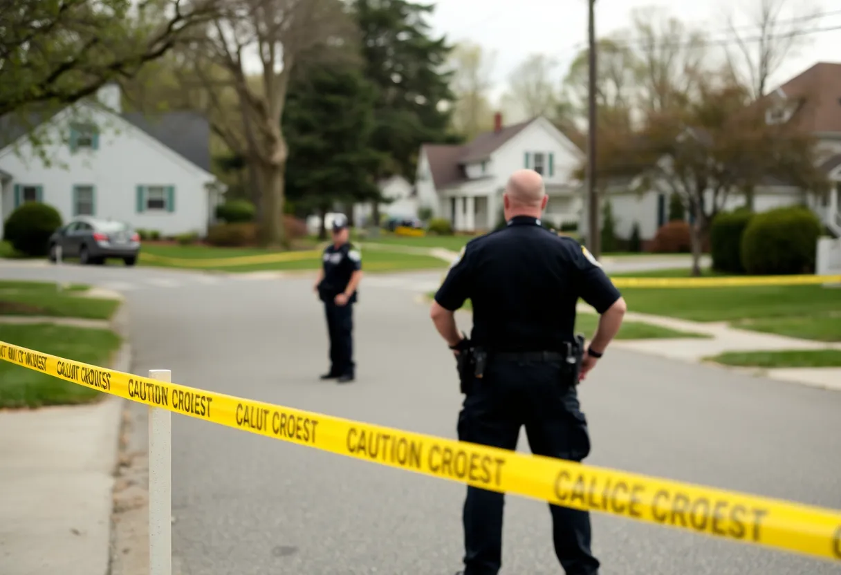 Police presence in a Shrewsbury neighborhood during an investigation