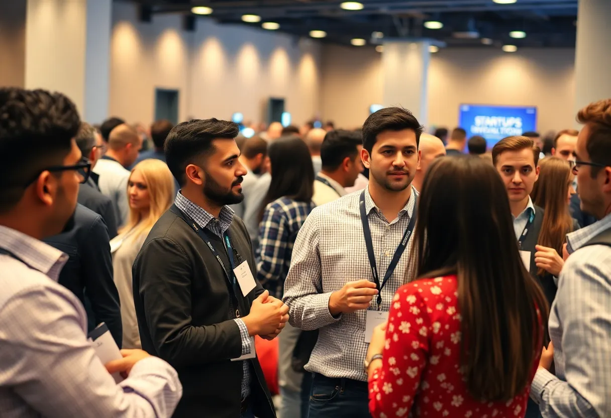 Entrepreneurs networking at TiECON East 2025