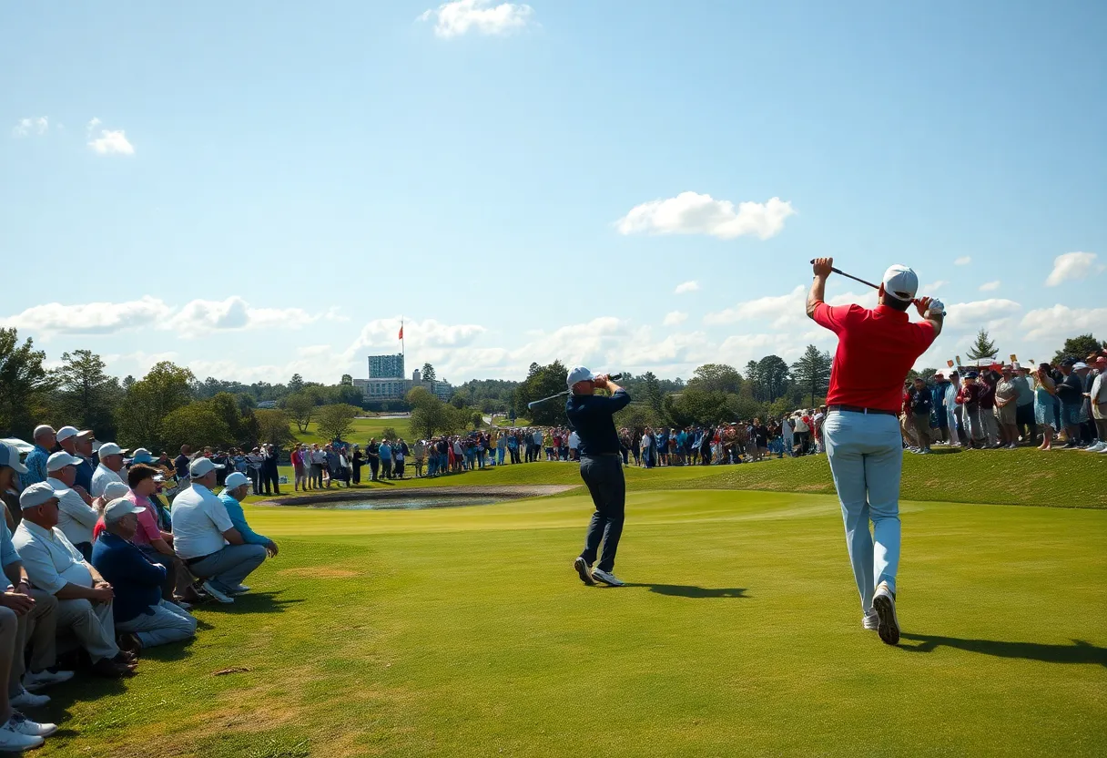 Players competing at the Tour Championship final round