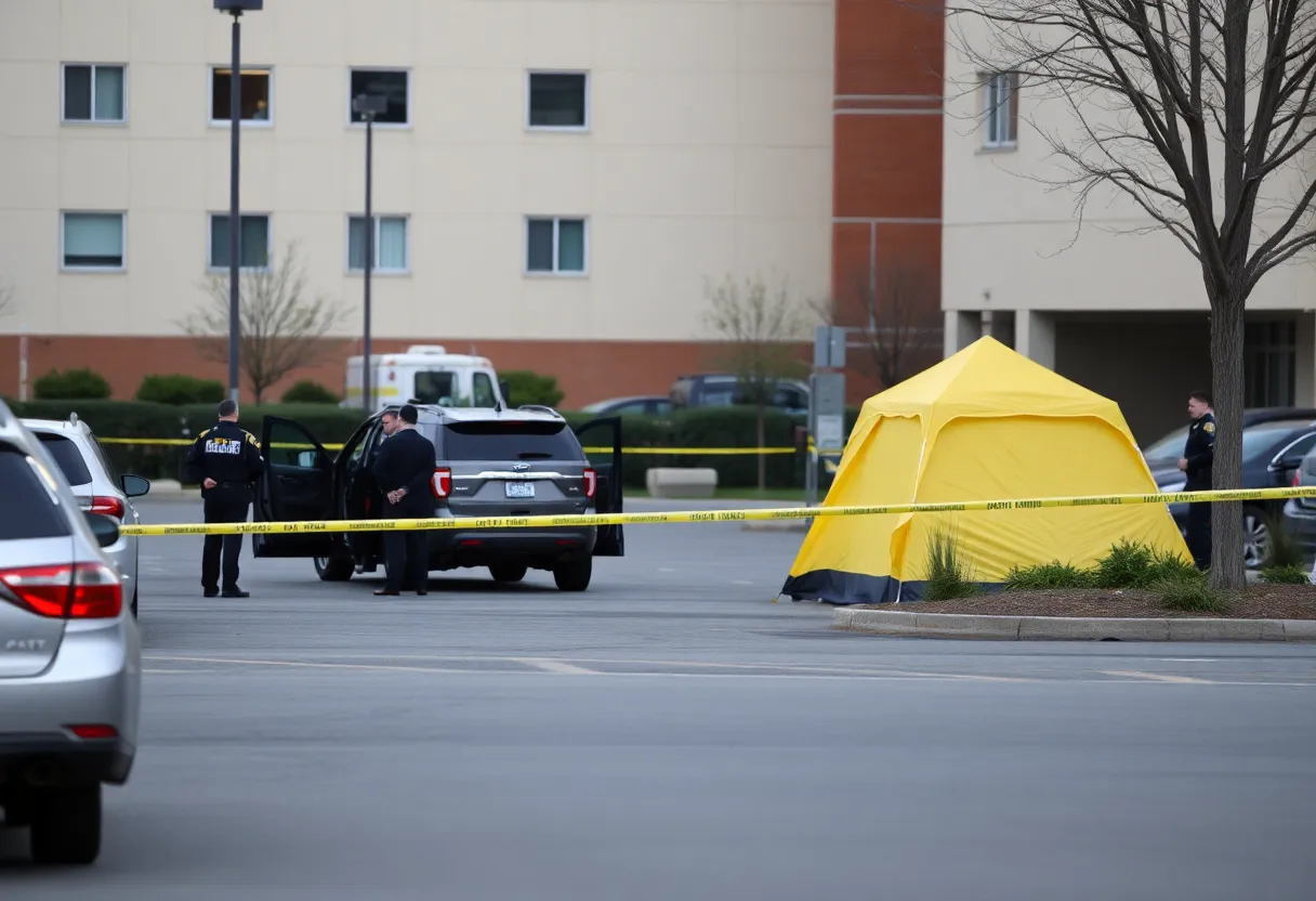 Police investigation at Weymouth Hospital parking lot