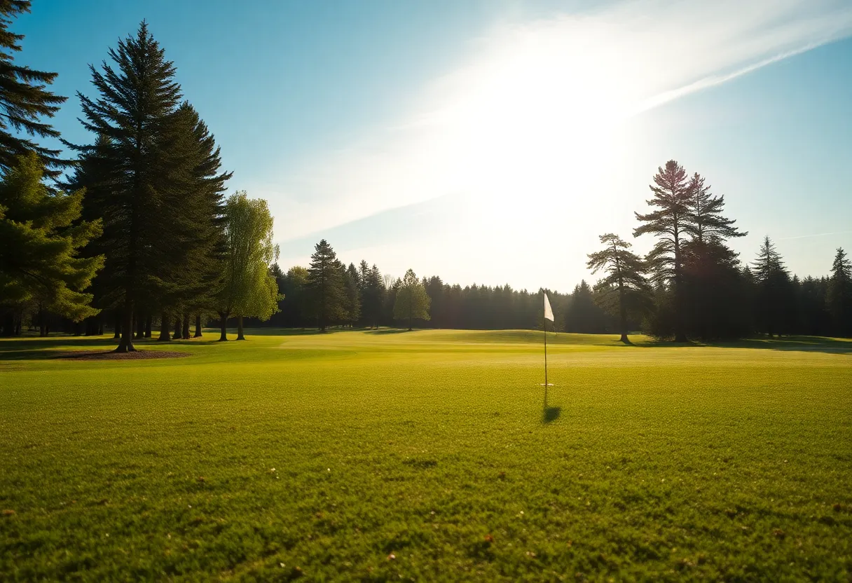 A view of the Bethpage Black golf course during the Ryder Cup 2025